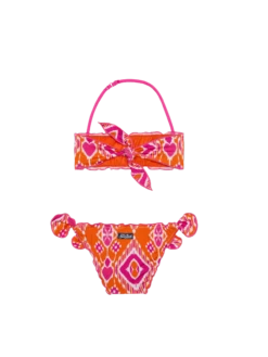 Alternative view of MC2 Saint Barth Girl Bandeau Bikini With Geometrical Print