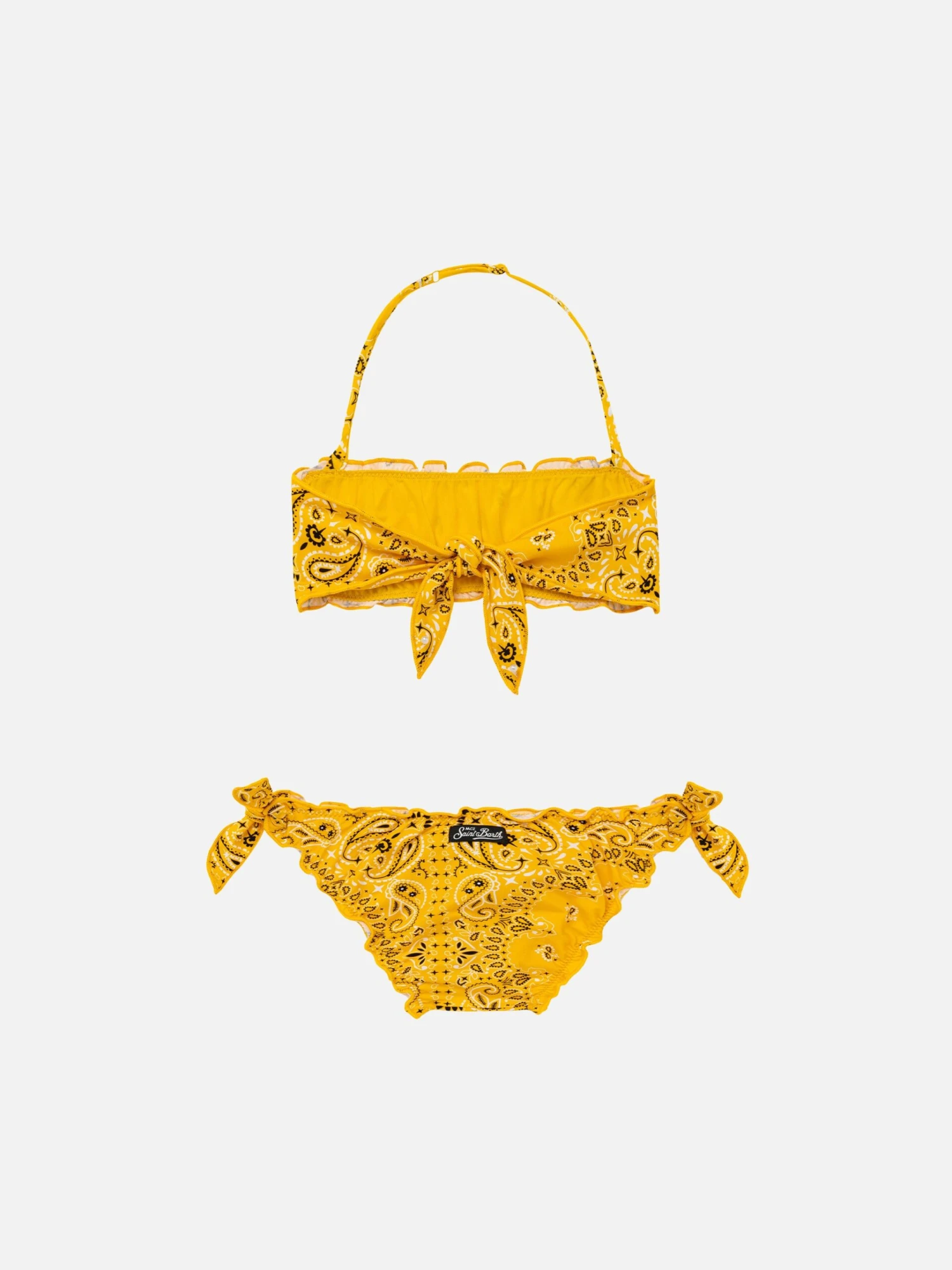 MC2 Saint Barth Girl Bandeau Bikini With Bandanna Print 4 MC2 Saint Barth Girl Bandeau Bikini With Bandanna Print - Image 2
