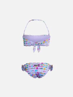 Alternative view of MC2 Saint Barth Girl Classic Bandeau Bikini Emy With Bracelets Print