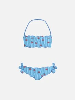 MC2 Saint Barth Girl Classic Bandeau Bikini Emy With Crab Print