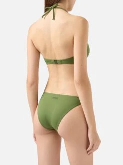 MC2 Saint Barth Maia High-waist Military Green Swim Briefs - Gaia Military Green Triangle Bralette Top 10 MC2 Saint Barth Maia High-waist Military Green Swim Briefs - Gaia Military Green Triangle Bralette Top -MC2 Saint Barth Store UID GAI000100019H WOMAN TOPBIKINI GREEN PLAIN.COLOR 10
