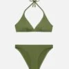 MC2 Saint Barth Maia High-waist Military Green Swim Briefs - Gaia Military Green Triangle Bralette Top 2 MC2 Saint Barth Maia High-waist Military Green Swim Briefs - Gaia Military Green Triangle Bralette Top -MC2 Saint Barth Store UID GAI000100019H WOMAN TOPBIKINI GREEN PLAIN.COLOR UID MAIA00100019H WOMAN BOTTOMBIKINI GREEN PLAINCOLOR 0 1