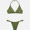 MC2 Saint Barth Military Green Fixed Triangle Bikini Gaia Noelle 1 MC2 Saint Barth Military Green Fixed Triangle Bikini Gaia Noelle -MC2 Saint Barth Store UID GAI000100019H WOMAN TOPBIKINI GREEN PLAIN.COLOR 6