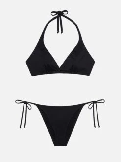 MC2 Saint Barth Virgo Black Classic Swim Briefs- Gaia Black Triangle Bralette Top