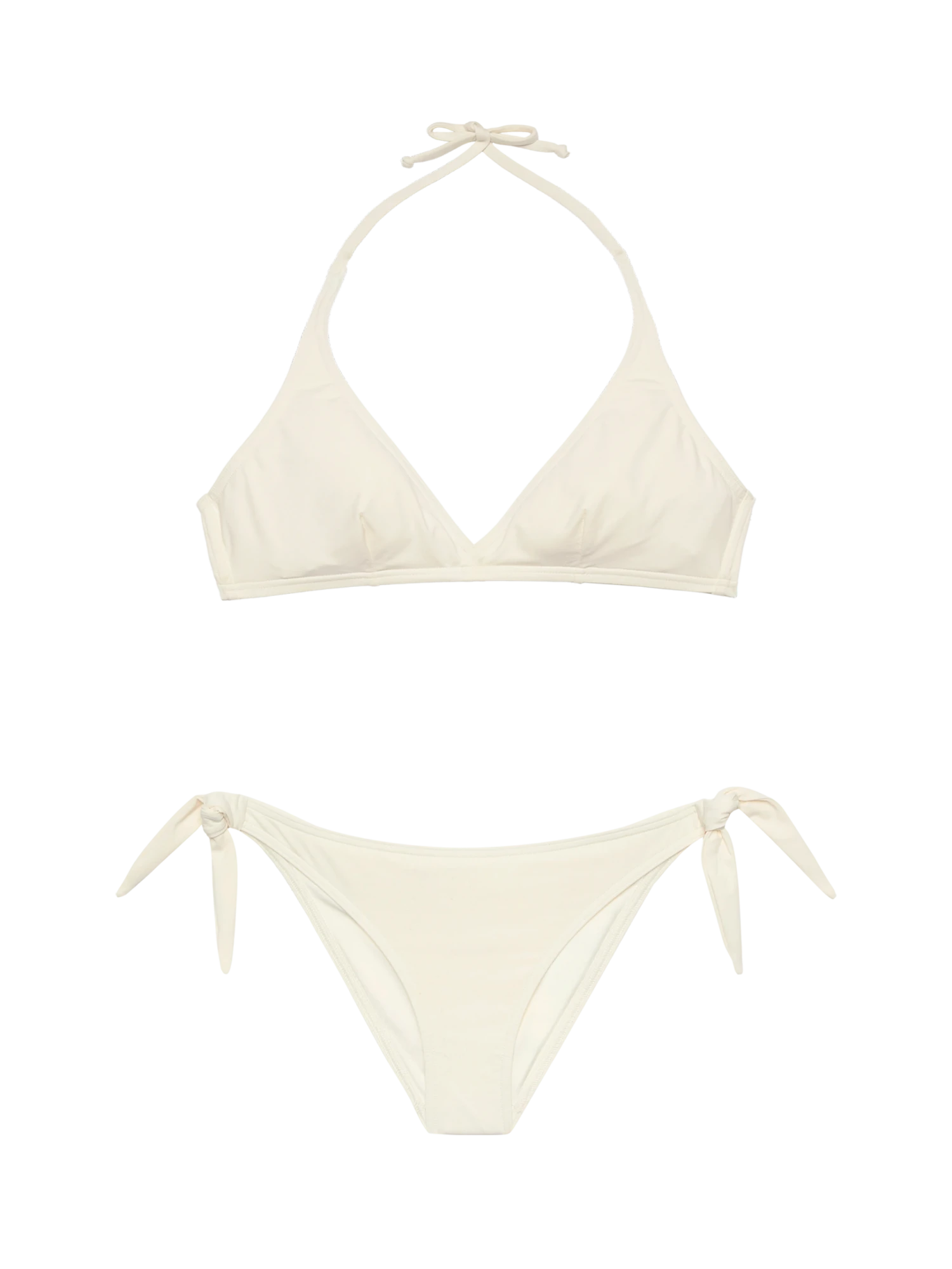 MC2 Saint Barth Yali Cream Classic Swim Briefs - Gaia Cream Triangle Bralette Top 3 MC2 Saint Barth Yali Cream Classic Swim Briefs - Gaia Cream Triangle Bralette Top