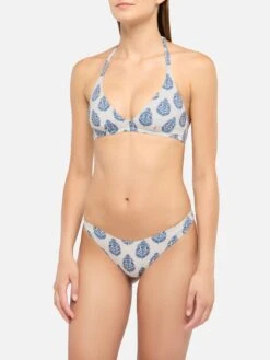 Alternative view of MC2 Saint Barth Fixed Triangle Bikini Gaia Lido With Classic Swim Briefs And Paisley Print