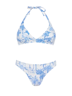 MC2 Saint Barth Bralette Bikini Gaia Maia With Toile De Jouy Print