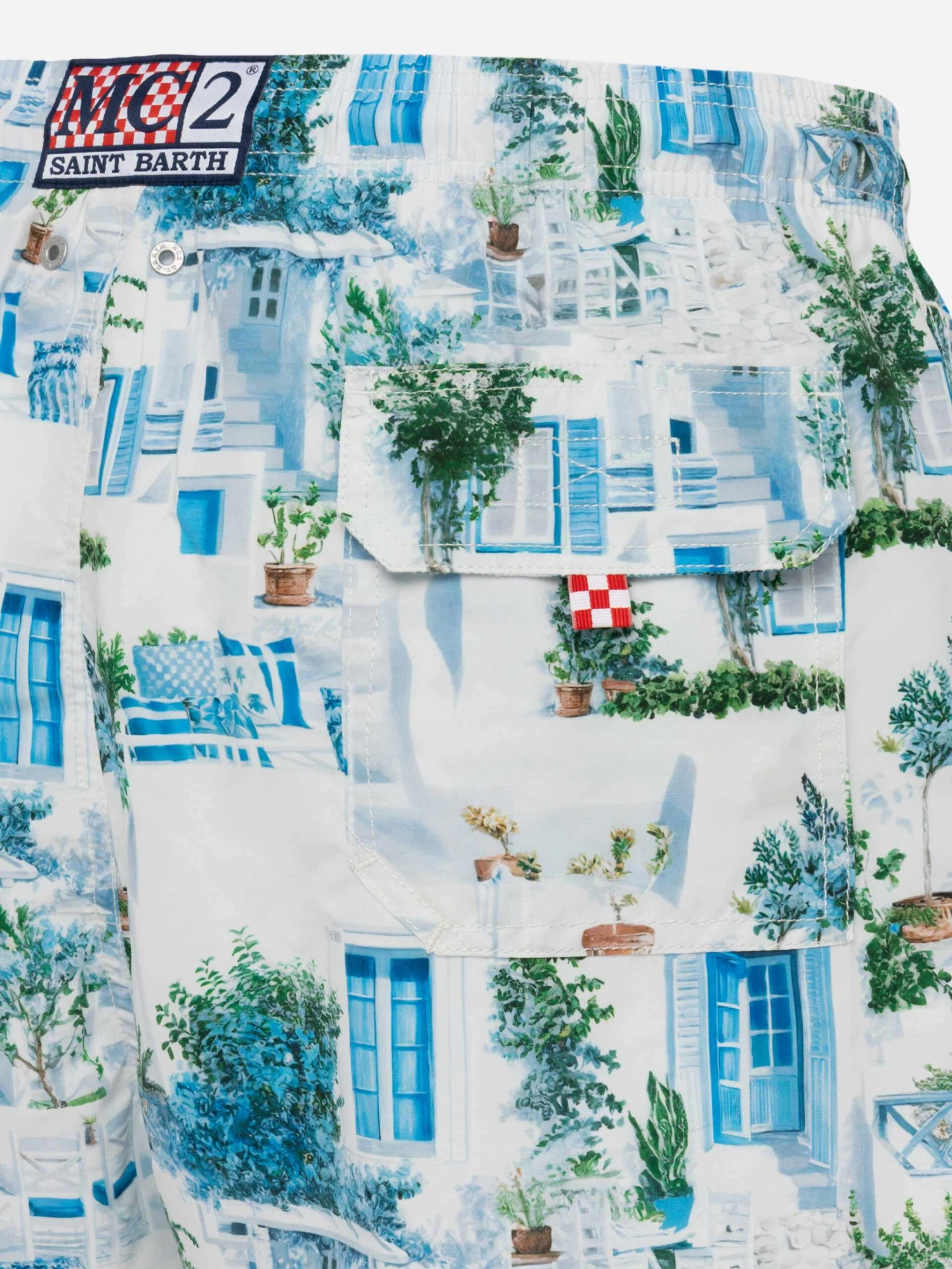 MC2 Saint Barth Mid-length Gustavia Swim-shorts With Greek House Print | AI CO-CREATED DESIGN BY RICKDICK - POWERED BY RED-EYE 6 MC2 Saint Barth Mid-length Gustavia Swim-shorts With Greek House Print | AI CO-CREATED DESIGN BY RICKDICK - POWERED BY RED-EYE - Image 4