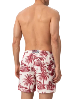 MC2 Saint Barth Mid-length Gustavia Swim-shorts With Toile De Jouy Print | AI CO-CREATED DESIGN BY RICKDICK - POWERED BY RED-EYE -MC2 Saint Barth Store UID GUS000102735H MAN SWIMSHORT WHITE AIBYRICKDICK 20250418133500 04
