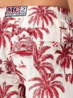 MC2 Saint Barth Mid-length Gustavia Swim-shorts With Toile De Jouy Print | AI CO-CREATED DESIGN BY RICKDICK - POWERED BY RED-EYE -MC2 Saint Barth Store UID GUS000102735H MAN SWIMSHORT WHITE AIBYRICKDICK 20250418133500 06