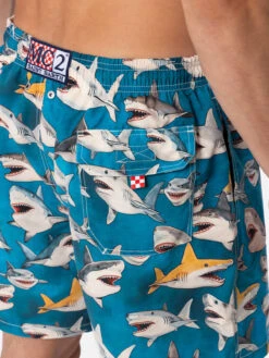 MC2 Saint Barth Man Mid-length Gustavia Swim-shorts With Shark Print| AI CO-CREATED DESIGN BY RICKDICK - POWERED BY RED-EYE 11 MC2 Saint Barth Man Mid-length Gustavia Swim-shorts With Shark Print| AI CO-CREATED DESIGN BY RICKDICK - POWERED BY RED-EYE -MC2 Saint Barth Store UID GUS000104317F MAN SWIMSHORT GREEN 03