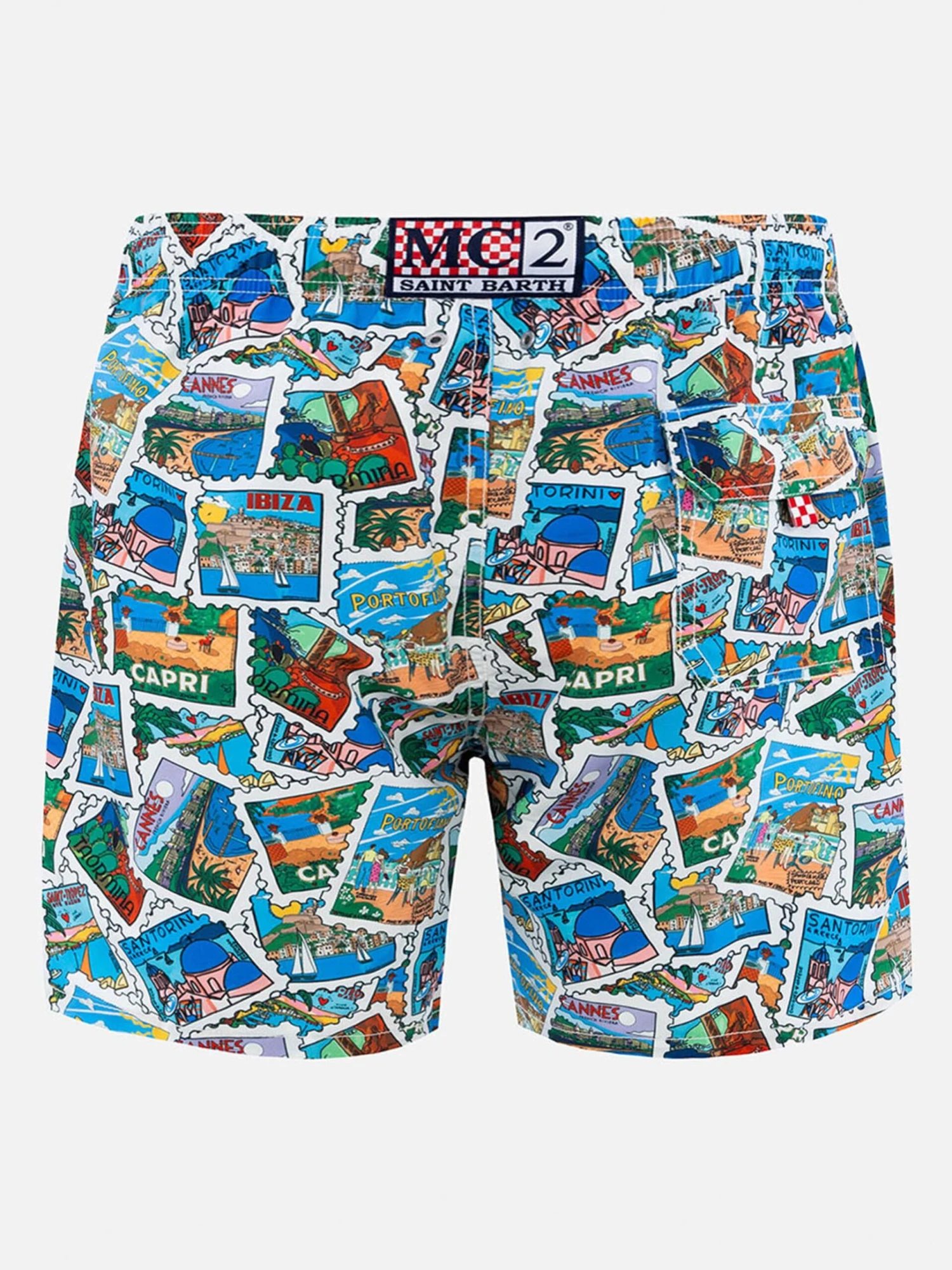 MC2 Saint Barth Mid-length Gustavia Swim-shorts With Postcard Print | ALESSANDRO ENRIQUEZ SPECIAL EDITION 4 MC2 Saint Barth Mid-length Gustavia Swim-shorts With Postcard Print | ALESSANDRO ENRIQUEZ SPECIAL EDITION - Image 2