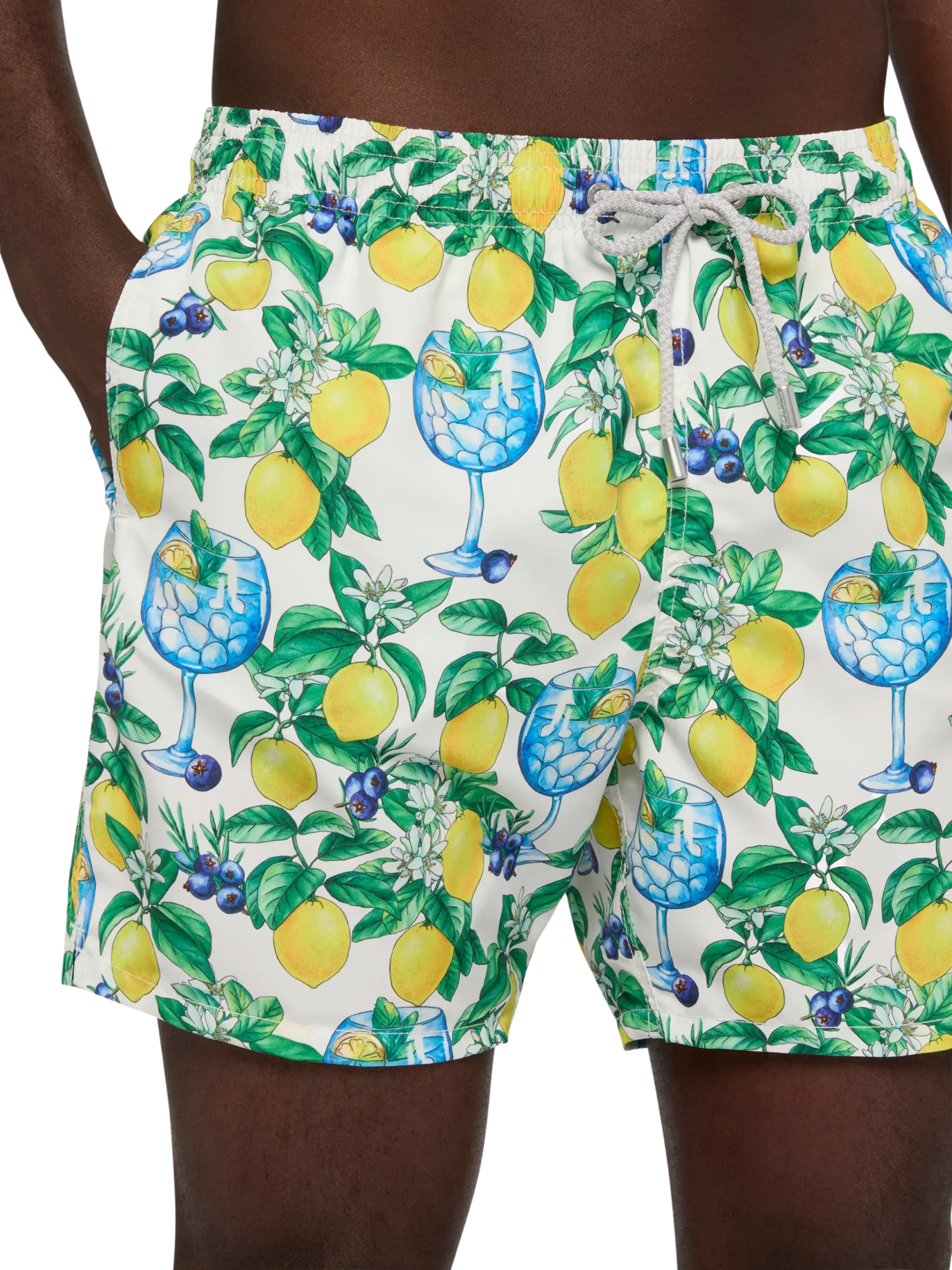 MC2 Saint Barth Mid-length Gustavia Swim-shorts With Gin And Lemons Print 6 MC2 Saint Barth Mid-length Gustavia Swim-shorts With Gin And Lemons Print - Image 4