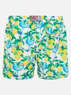 Alternative view of MC2 Saint Barth Mid-length Gustavia Swim-shorts With Gin And Lemons Print