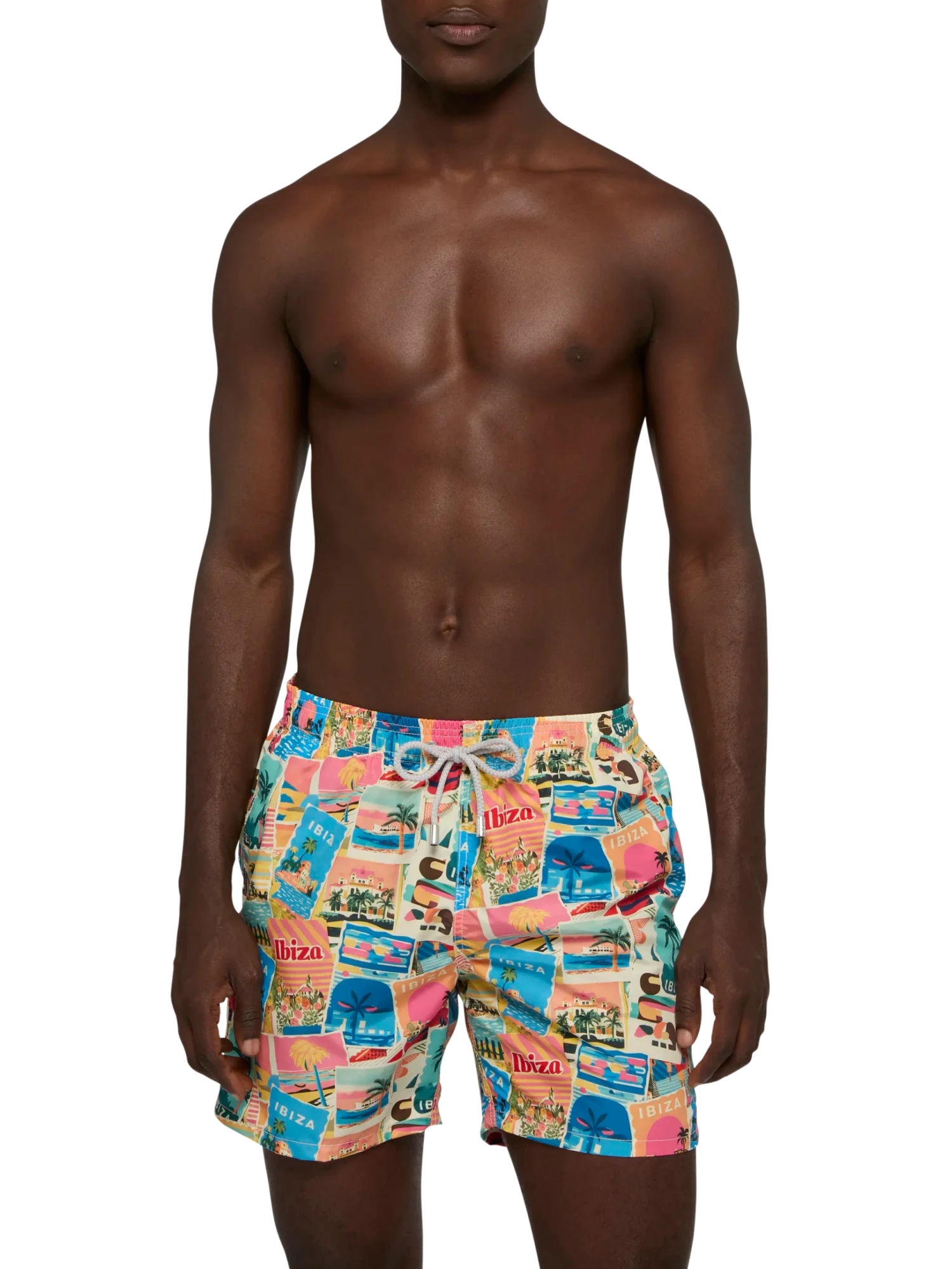 MC2 Saint Barth Mid-length Gustavia Swim-shorts With Ibiza Postcard Print | AI CO-CREATED DESIGN BY RICKDICK - POWERED BY RED-EYE 5 MC2 Saint Barth Mid-length Gustavia Swim-shorts With Ibiza Postcard Print | AI CO-CREATED DESIGN BY RICKDICK - POWERED BY RED-EYE - Image 3