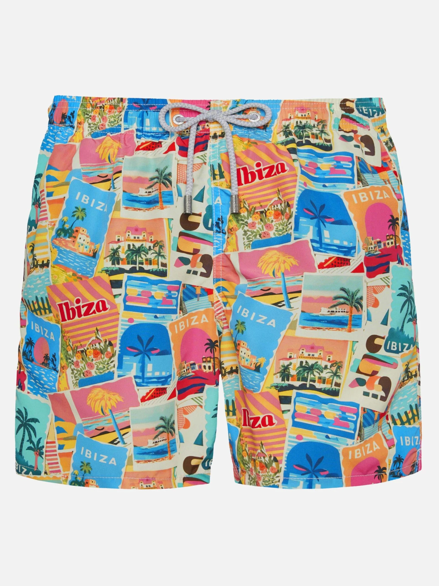 MC2 Saint Barth Mid-length Gustavia Swim-shorts With Ibiza Postcard Print | AI CO-CREATED DESIGN BY RICKDICK - POWERED BY RED-EYE 3 MC2 Saint Barth Mid-length Gustavia Swim-shorts With Ibiza Postcard Print | AI CO-CREATED DESIGN BY RICKDICK - POWERED BY RED-EYE