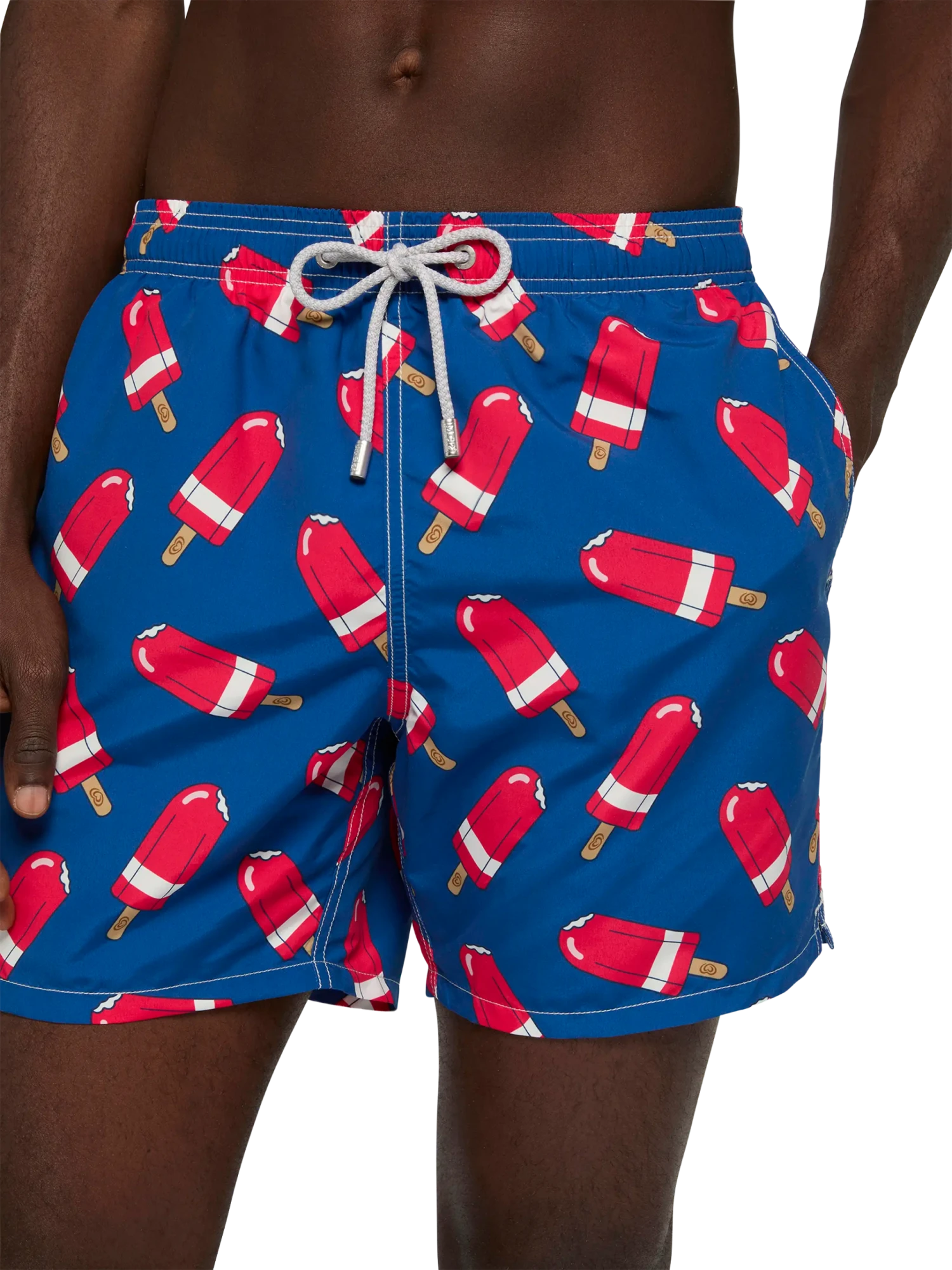 MC2 Saint Barth Mid-length Gustavia Swim-shorts With Fior Di Fragola Print | ALGIDA SPECIAL EDITION 6 MC2 Saint Barth Mid-length Gustavia Swim-shorts With Fior Di Fragola Print | ALGIDA SPECIAL EDITION - Image 4