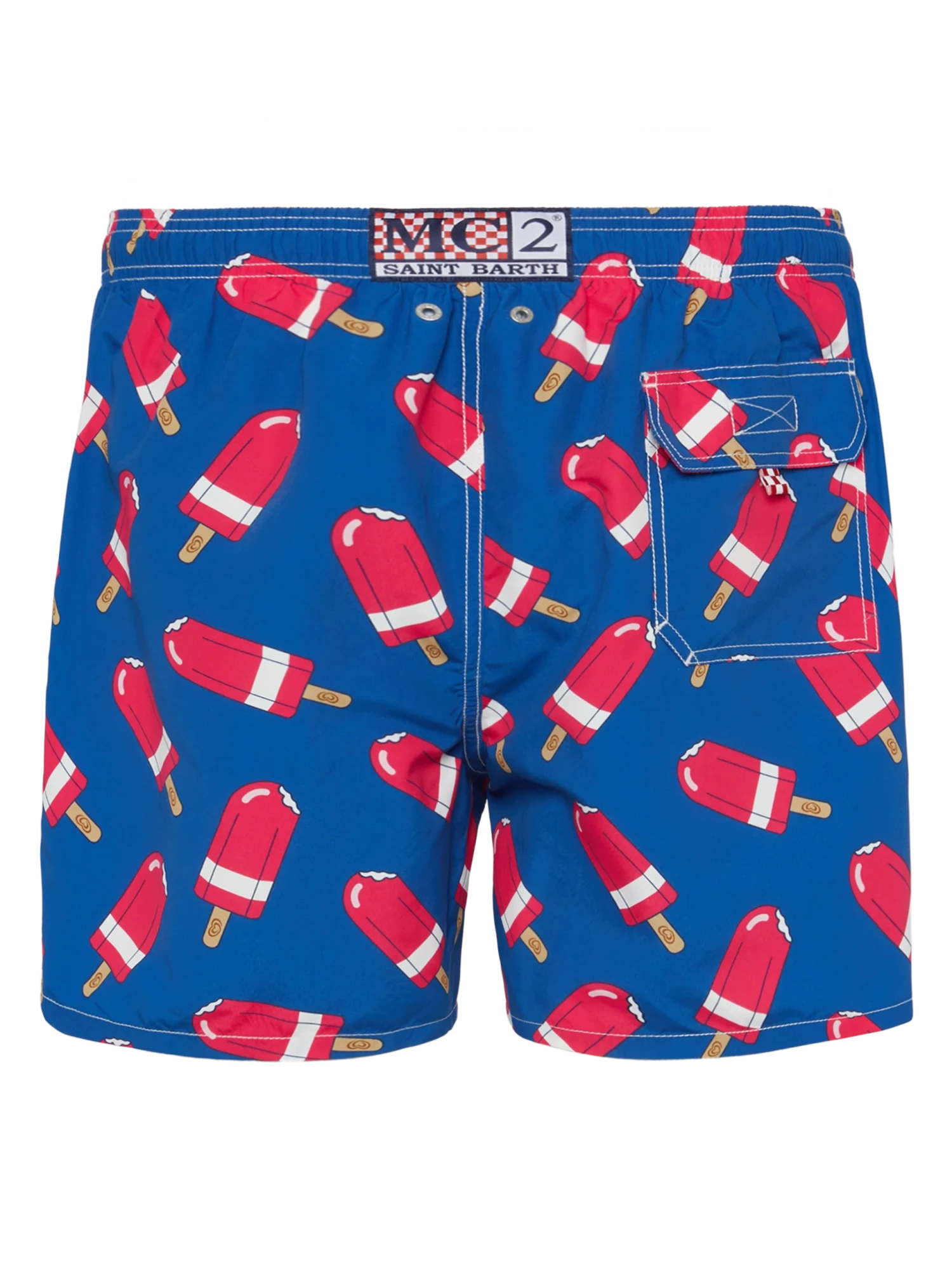 MC2 Saint Barth Mid-length Gustavia Swim-shorts With Fior Di Fragola Print | ALGIDA SPECIAL EDITION 4 MC2 Saint Barth Mid-length Gustavia Swim-shorts With Fior Di Fragola Print | ALGIDA SPECIAL EDITION - Image 2
