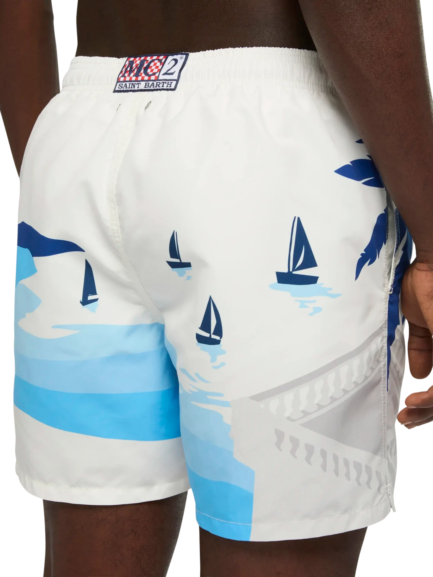 MC2 Saint Barth Mid-length Gustavia Swim-shorts With Cannes Postcard Placed Print 8 MC2 Saint Barth Mid-length Gustavia Swim-shorts With Cannes Postcard Placed Print - Image 6