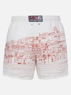Alternative view of MC2 Saint Barth Mid-length Gustavia Swim-shorts With Ibiza Placed Print