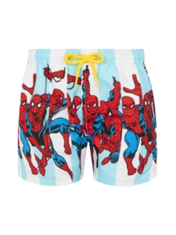 MC2 Saint Barth Haiti Mid-length Swim Shorts With Spiderman Print| MARVEL SPECIAL EDITION
