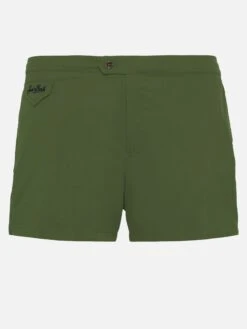 MC2 Saint Barth Harrys Military Green Fitted Cut Swim Shorts