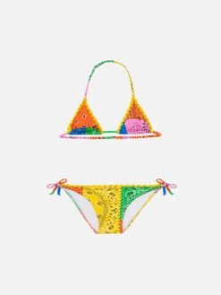 MC2 Saint Barth Girl Bikini With Bandanna Print