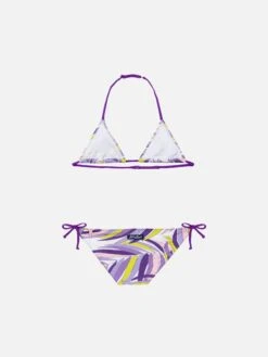 Alternative view of MC2 Saint Barth Girl Triangle Bikini With Palms Leaves