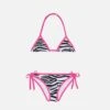 MC2 Saint Barth Girl Triangle Bikini With Zebra Print 2 MC2 Saint Barth Girl Triangle Bikini With Zebra Print -MC2 Saint Barth Store UID HOL000200302B GIRL BIKINI WHITE 0 0 1