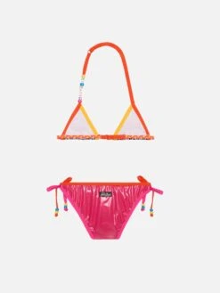 Alternative view of MC2 Saint Barth Girl Triangle Bikini With Leopard Print