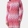 MC2 Saint Barth Woman Raschel Knit Pink Short Dress Imany 2 MC2 Saint Barth Woman Raschel Knit Pink Short Dress Imany -MC2 Saint Barth Store UID IMY00102863F WOMAN DRESS PINK 1