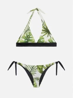 MC2 Saint Barth Triangle Bikini Joanne Ines With Tropical Print