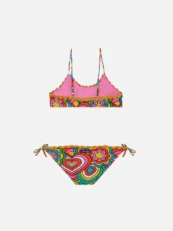 Alternative view of MC2 Saint Barth Girl Bralette Bikini With Multicolor Print