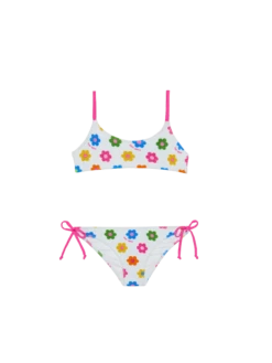 MC2 Saint Barth Girl Bralette Bikini With Daisies