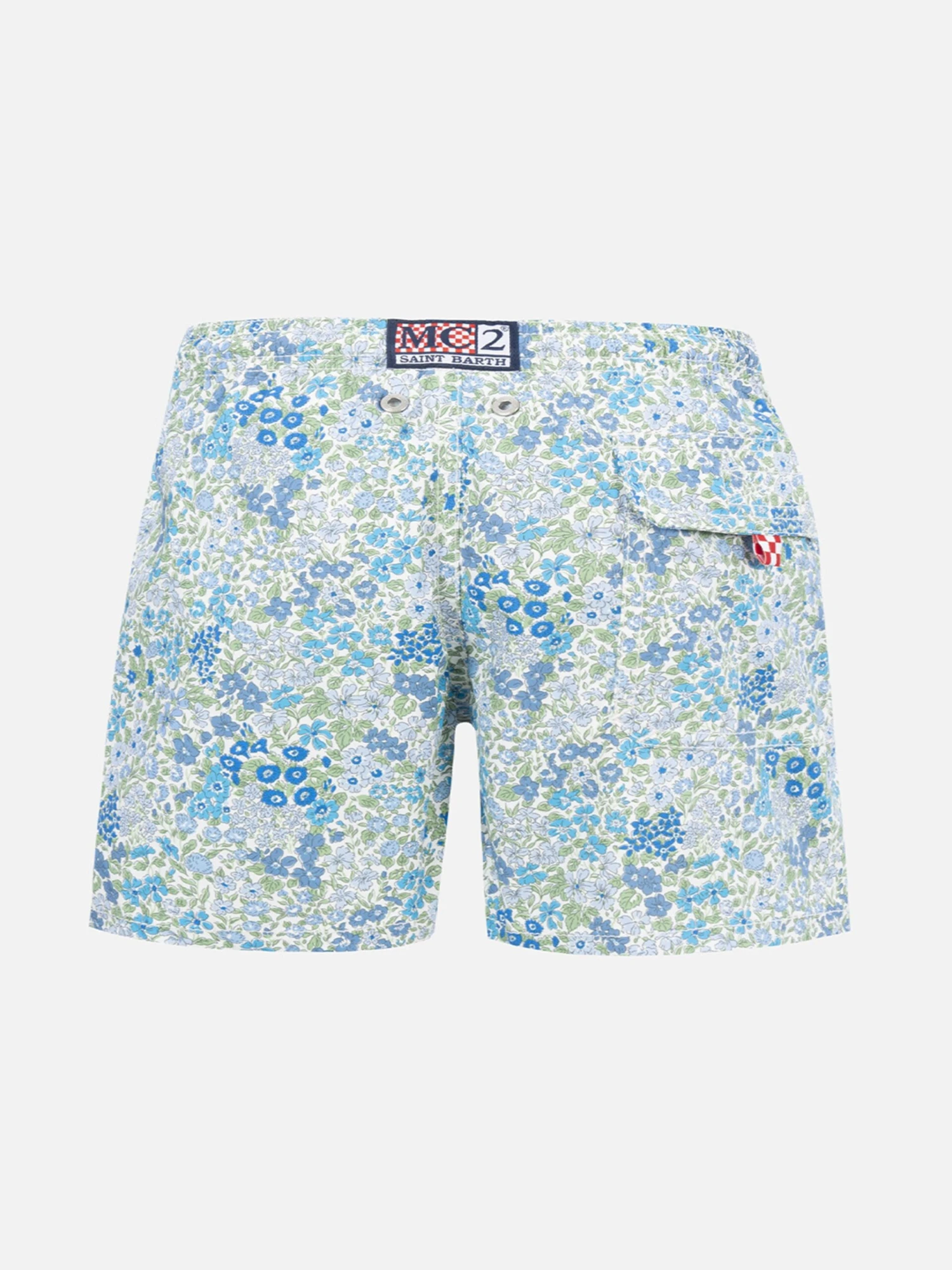 MC2 Saint Barth Boy Mid-length Jean Swim-shorts With Joanna Luise Print | MADE WITH LIBERTY FABRIC 4 MC2 Saint Barth Boy Mid-length Jean Swim-shorts With Joanna Luise Print | MADE WITH LIBERTY FABRIC - Image 2