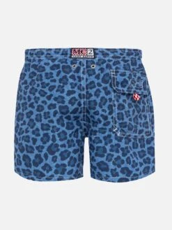Alternative view of MC2 Saint Barth Jean Mid-length Swim Shorts With Animalier Print