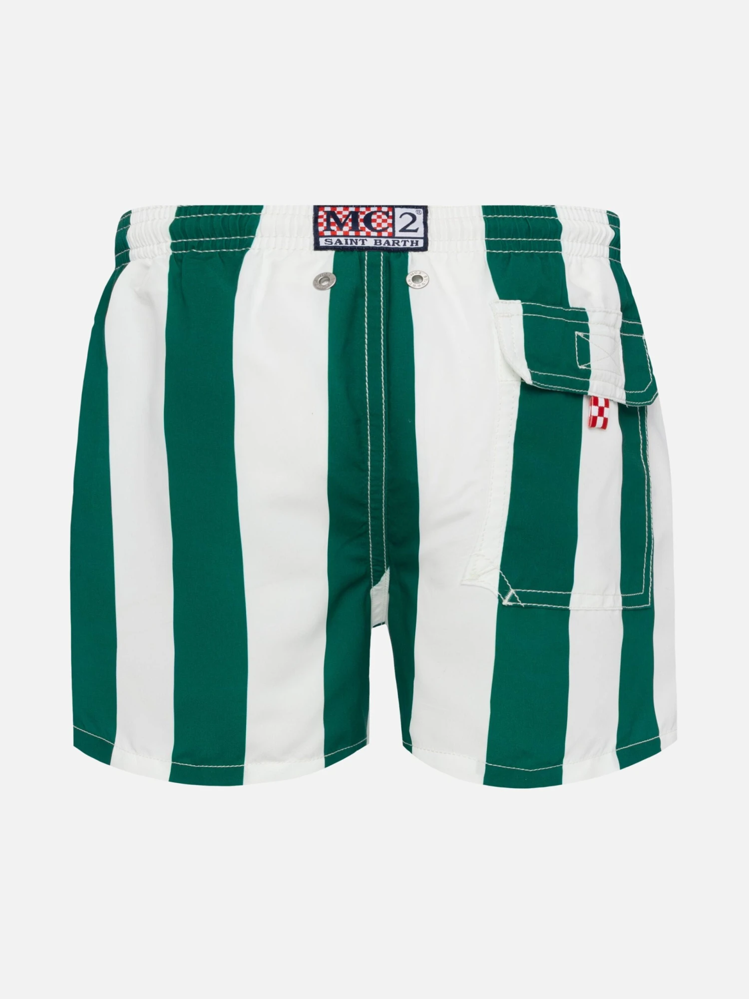 MC2 Saint Barth Jean Mid-length Swim Shorts With Striped Print 4 MC2 Saint Barth Jean Mid-length Swim Shorts With Striped Print - Image 2