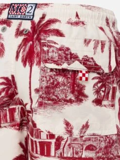 MC2 Saint Barth Jean Mid-length Swim Shorts With Toile De Jouy Print | AI CO-CREATED DESIGN BY RICKDICK - POWERED BY RED-EYE -MC2 Saint Barth Store UID JEA000102735H BOY SWIMSHORT WHITE AIBYRICKDICK 20250226173500 03