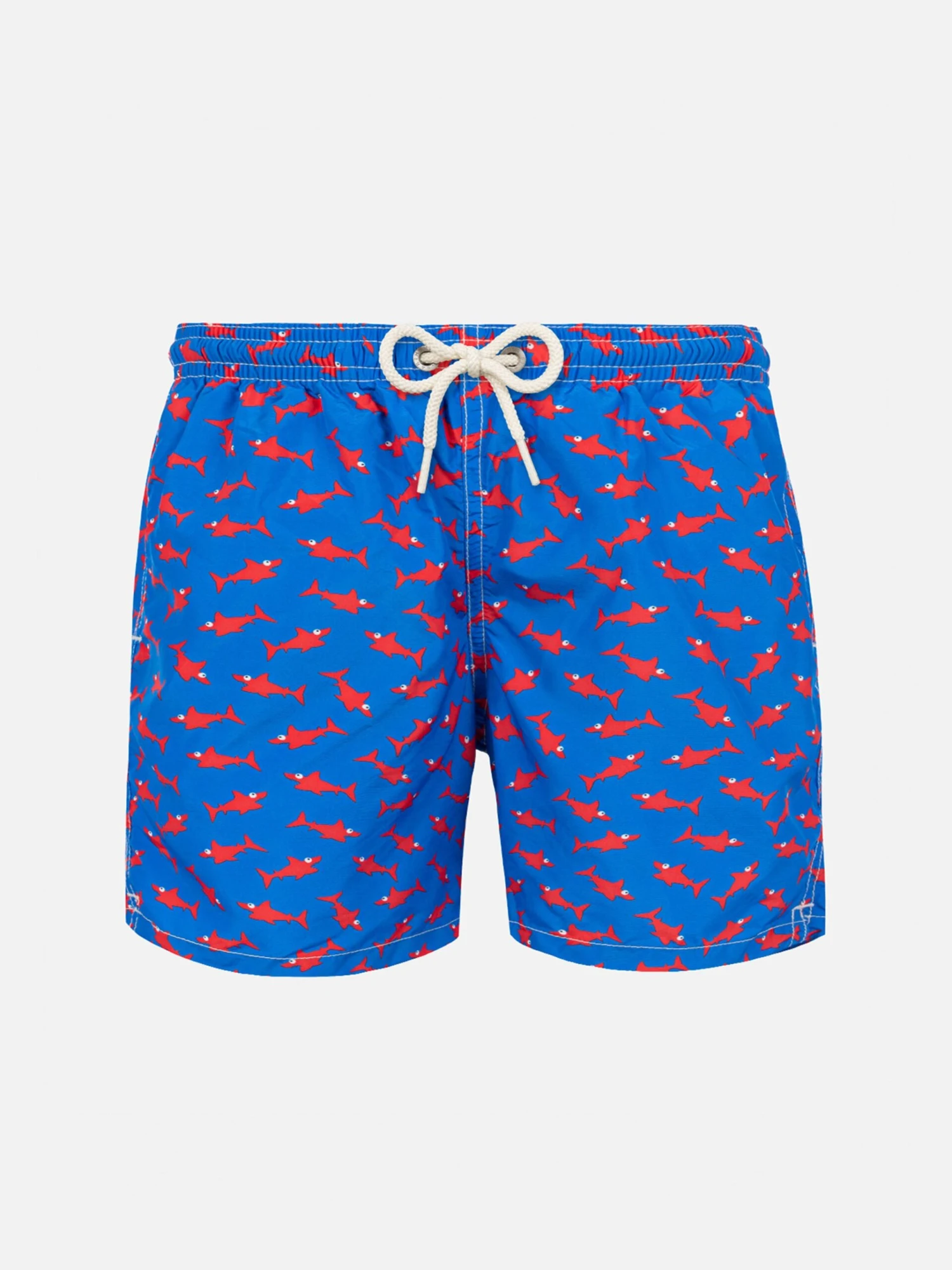 MC2 Saint Barth Boy Swim Shorts With Red Shark Print 3 MC2 Saint Barth Boy Swim Shorts With Red Shark Print