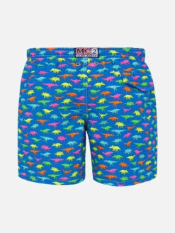 Alternative view of MC2 Saint Barth Boy Swim Shorts With Multicolor Dinosaur Print