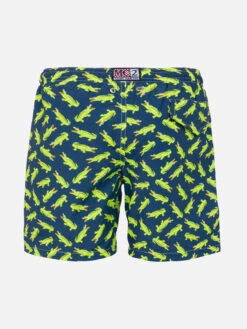 Alternative view of MC2 Saint Barth Boy Swim Shorts With Crocodile Print