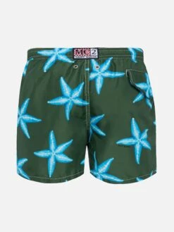 Alternative view of MC2 Saint Barth Jean Lighting Lightweight Fabric Swim Shorts With Starfish Print