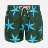 MC2 Saint Barth Jean Lighting Lightweight Fabric Swim Shorts With Starfish Print 1 MC2 Saint Barth Jean Lighting Lightweight Fabric Swim Shorts With Starfish Print -MC2 Saint Barth Store UID JEA000401782H BOY SWIMSHORT GREEN 01
