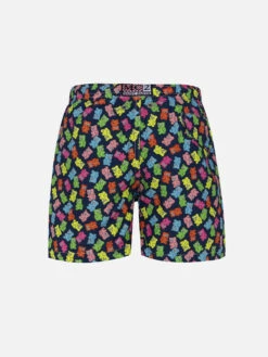 Alternative view of MC2 Saint Barth Boy Lightweight Fabric Swim-shorts Jean Lighting With Candy Bears Print
