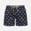 MC2 Saint Barth Boy Lightweight Fabric Swim-shorts Jean Lighting With Fishes Print 2 MC2 Saint Barth Boy Lightweight Fabric Swim-shorts Jean Lighting With Fishes Print -MC2 Saint Barth Store UID JEA000402949F BOY SWIMSHORT BLUE NAVY 01