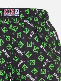 MC2 Saint Barth Jean Lighting Lightweight Fabric Swim Shorts With Minecraft Print|MINECRAFT SPECIAL EDITION 7 MC2 Saint Barth Jean Lighting Lightweight Fabric Swim Shorts With Minecraft Print|MINECRAFT SPECIAL EDITION -MC2 Saint Barth Store UID JEA000404577H BOY SWIMSHORT BLACK CHARACTERS MINECRAFT 20250711083505 3