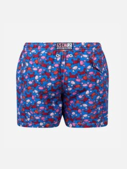 Alternative view of MC2 Saint Barth Boy Lightweight Fabric Swim-shorts Jean Lighting With Crabs Print