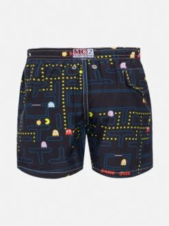 Alternative view of MC2 Saint Barth Jean Lighting Lightweight Fabric Swim Shorts With Pac-Man Print|PAC-MAN SPECIAL EDITION