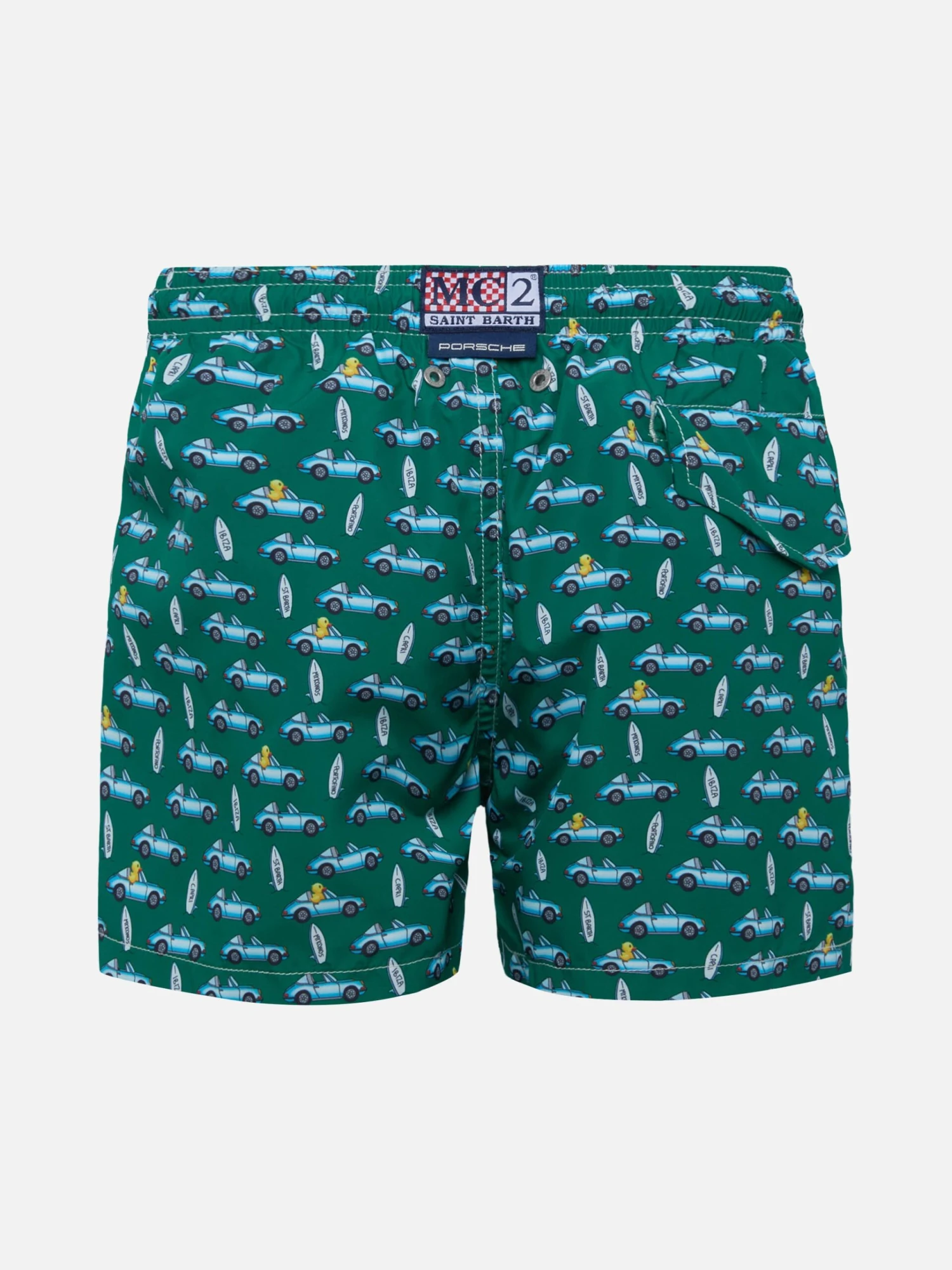 MC2 Saint Barth Jean Lighting Lightweight Fabric Swim Shorts With Beach Sign Print 4 MC2 Saint Barth Jean Lighting Lightweight Fabric Swim Shorts With Beach Sign Print - Image 2