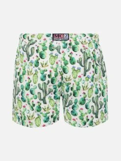 Alternative view of MC2 Saint Barth Jean Lighting Lightweight Fabric Swim Shorts With Cactus Print